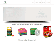 Tablet Screenshot of lee-graphicsinc.com